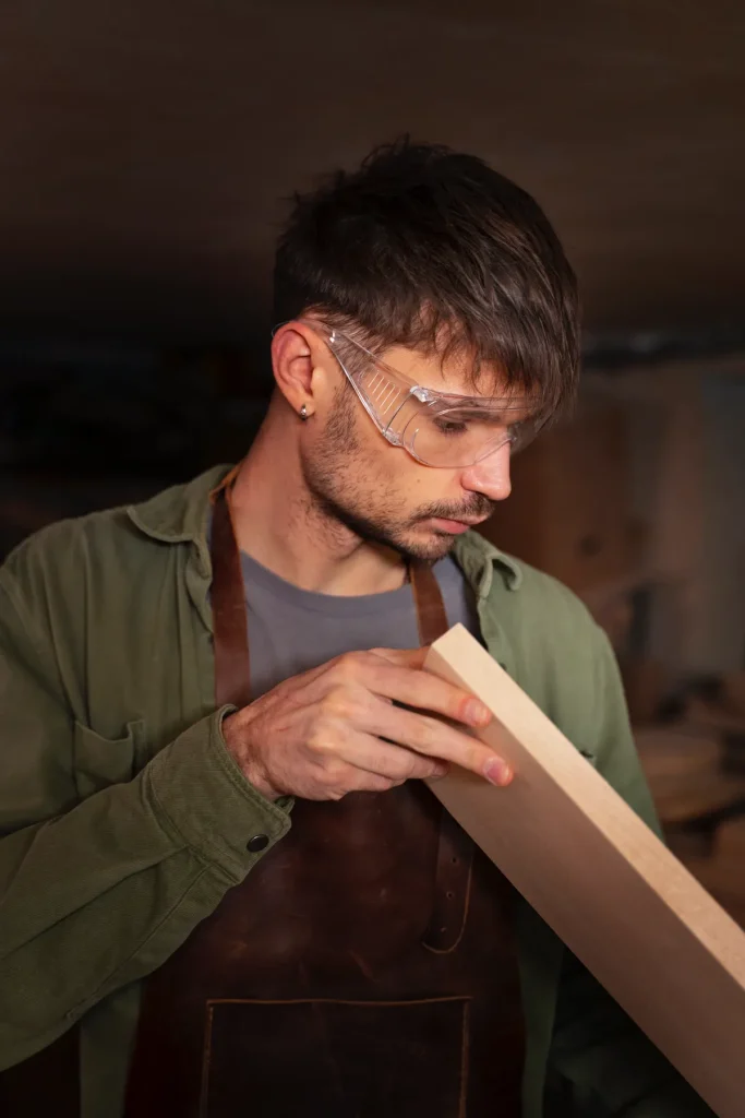 artisan charpentier travail bois 